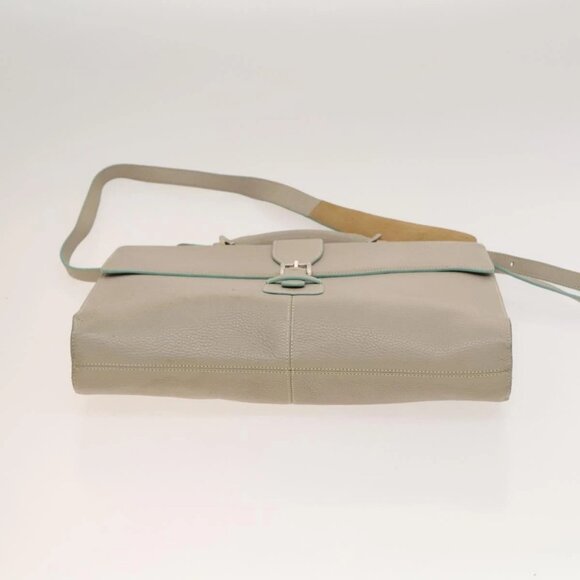 LOEWE Business Bag Leather Beige Auth bs26276 - Picture 9 of 16